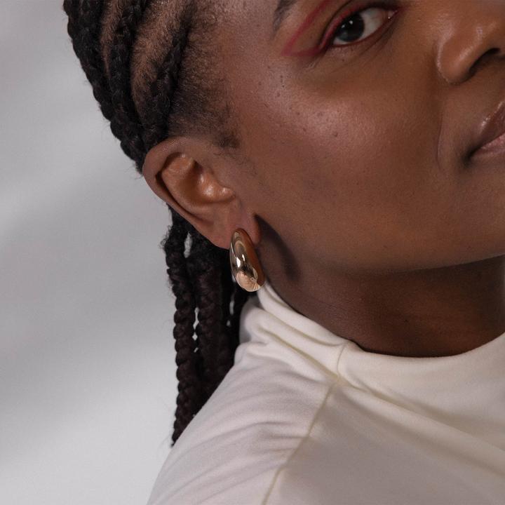 Image du produit Purelei Big Drop Ohrringe gold (Acier inoxydable)