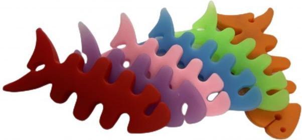 Produktbild Hurtel Fish-shaped headphone cable wrap - blue