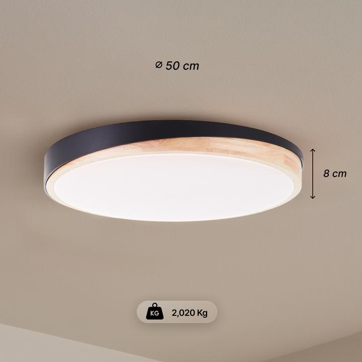 Produktbild Brilliant G80846/Baarlo LED-Deckenleuchte LED fest eingebaut W Schwarz matt (4500 lm)