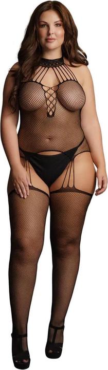 Produktbild Le Désir Suspender Fishnet Choker Bodystocking (One Size)