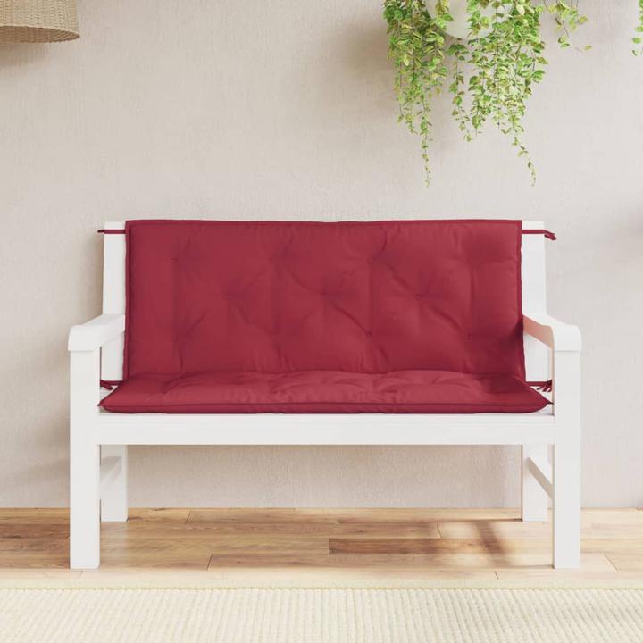 Image du produit vidaXL Coussins de banc de jardin 2 pcs. 120 x 50 x 7 cm O x tissu ford (120 x 50 x 7 cm)
