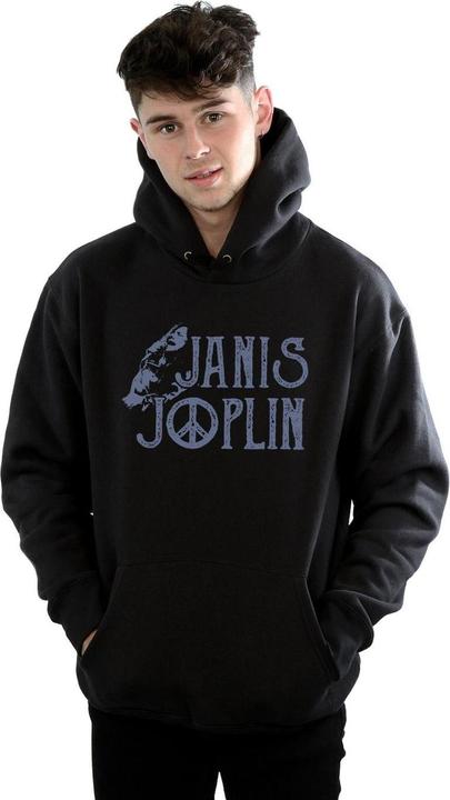 Immagine prodotto Janis Joplin Type Logo Felpa con Cappuccio Uomo (S)