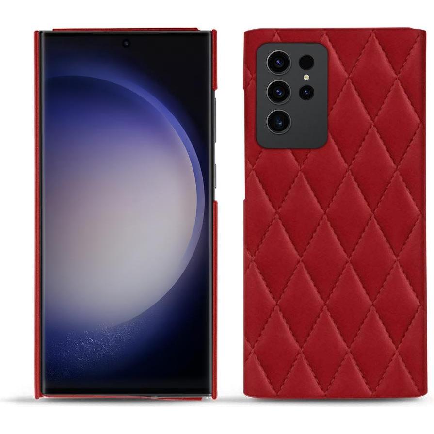 Thumbnail - Noreve Lederschutzhülle (Samsung Galaxy S23 Ultra), Smartphone Hülle, Rot