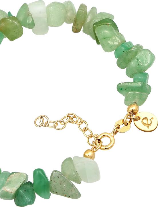 Immagine prodotto Elli Bracciale con pietre preziose, organico (16 cm, Plastico, Argento 925 placcato oro, Avventurina)