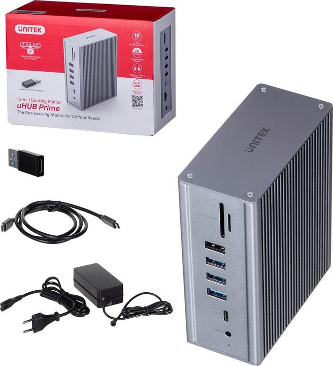 Actual product image Unitek Stacja Dokująca 15w1 USB-C Z Zasilaniem (USB-C, 15 ports)