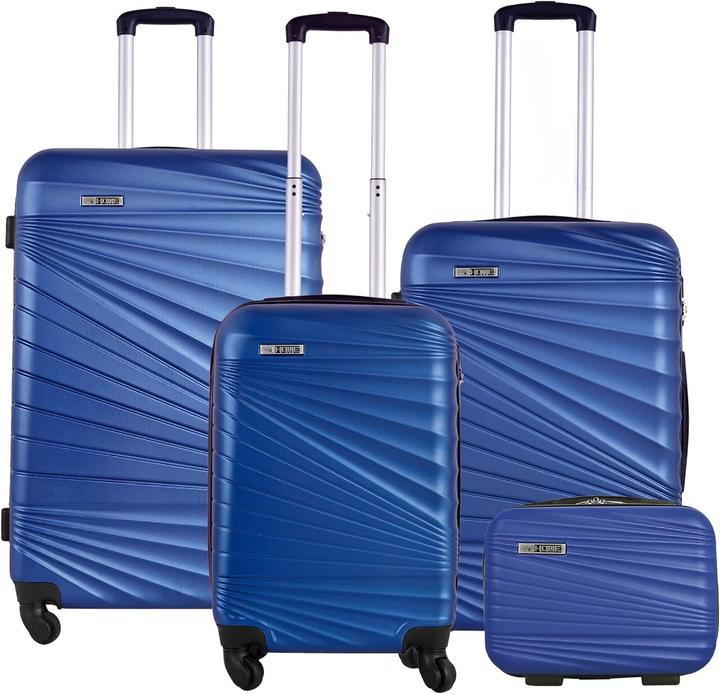 Produktbild Well Home Robuste 4-teilige Hartschalen-Kofferset mit Teleskopgriff und 360°-Rollen