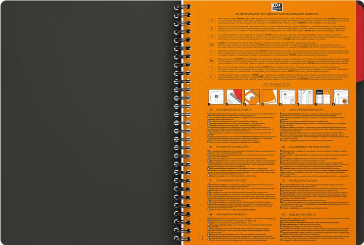 Actual product image Oxford International Activebook (B5, Checked, Soft cover)