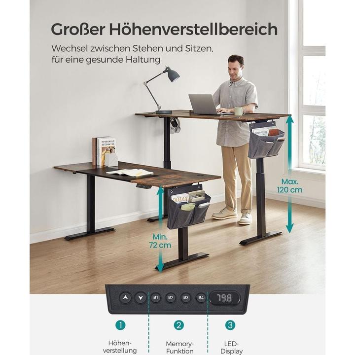 Produktbild Songmics Schreibtisch (160 x 60 x 120 cm)