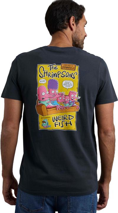 Immagine prodotto Weird Fish Shrimpsons Maglietta Stampa posteriore Uomo (3XL)