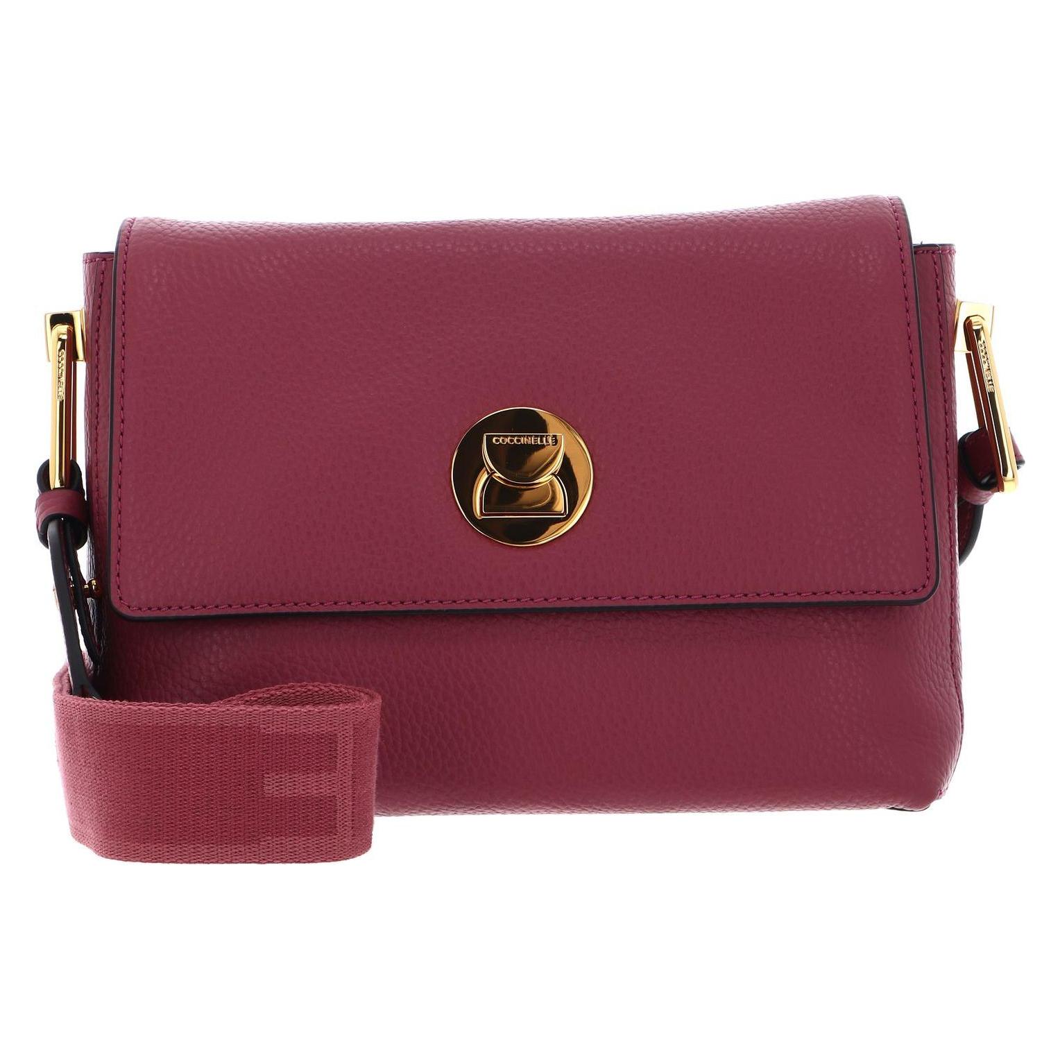 Coccinelle, Damen, Handtasche, Liya Signature Handbag Grained Leather, Pink