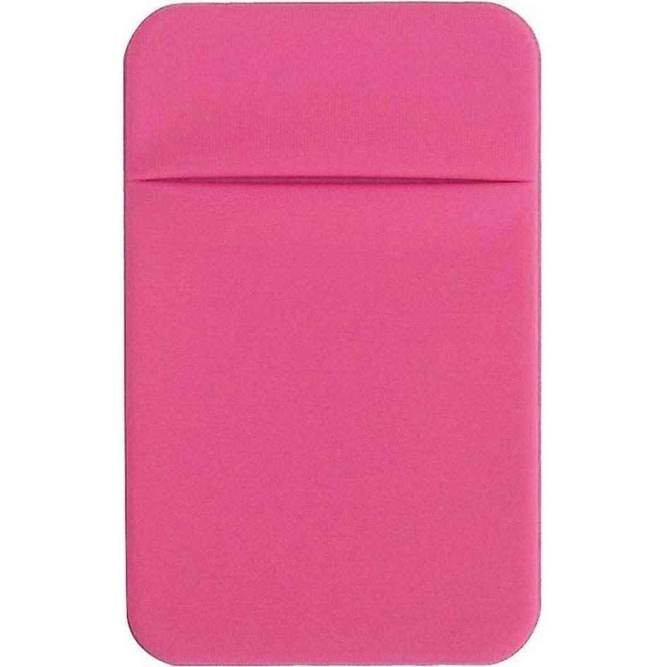 Screenguard Card Holder Karten Halterung selbstklebend für Smartphones (Universal), Smartphone Hülle, Pink