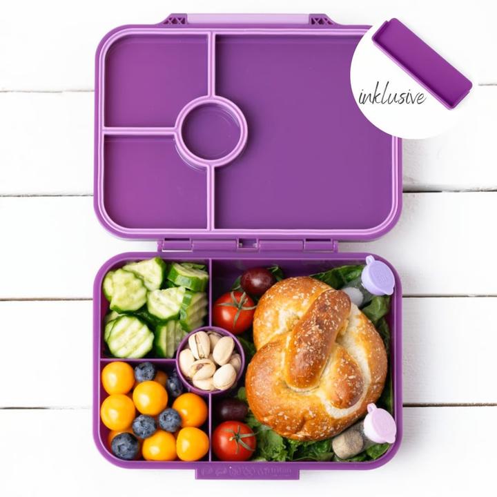 Produktbild Lekkabox Classic Lunchbox mit 4 Fächern & Trenner, lilac