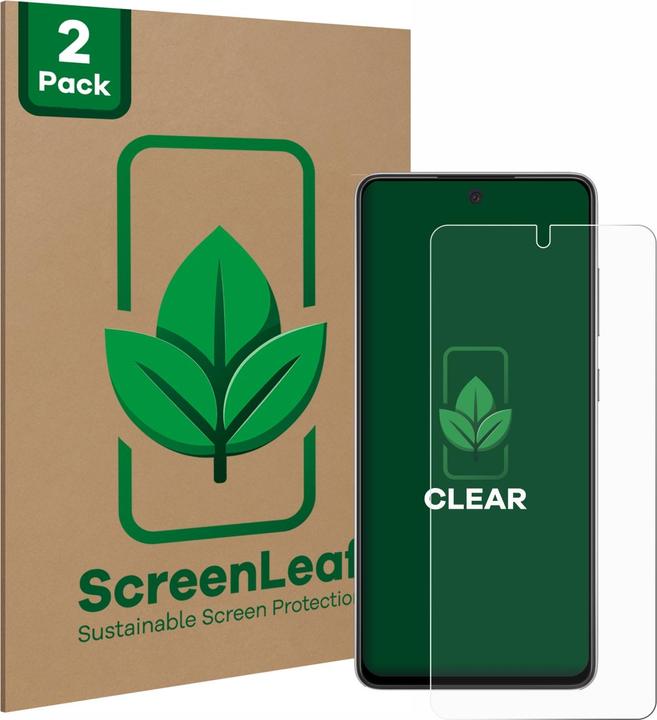 ScreenLeaf Protective film sustainable screen protector screen protector film clear transparent (2 pcs., Samsung Galaxy A52s 5G)