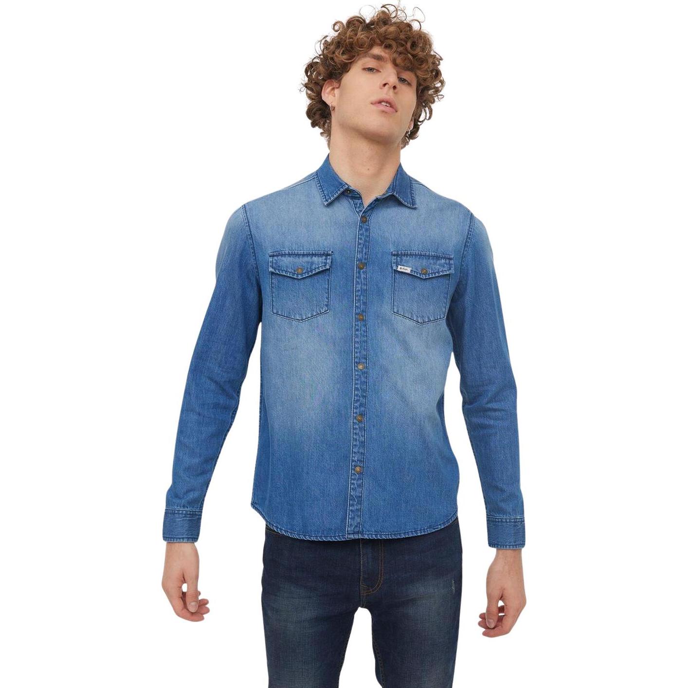 Lee Cooper, Herren, Hemd, hed darile, Blau, (M)