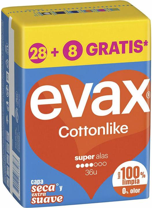Produktbild Evax COTTONLIKE Super Wings Polster 36 Stck