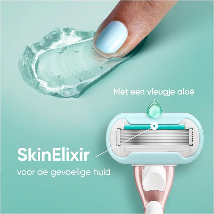 Actual product image Gillette Venus Pro Smooth Sensitive Systemklingen 10er+Reiseschutzkappe Rasierklingen (10x)