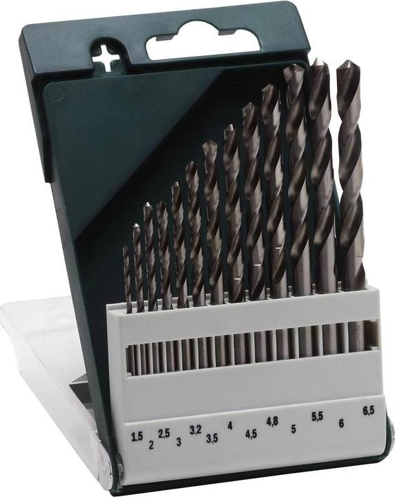 Produktbild Bosch Professional Zubehör 13tlg. Metallbohrer-Set HSS-G, DIN 338 (1.5 mm, 2 mm, 2.5 mm, 3 mm, 3.5 mm, 4 mm, 4.5 mm, 5 mm, 5.5 mm, 6 mm, 6.5 mm)