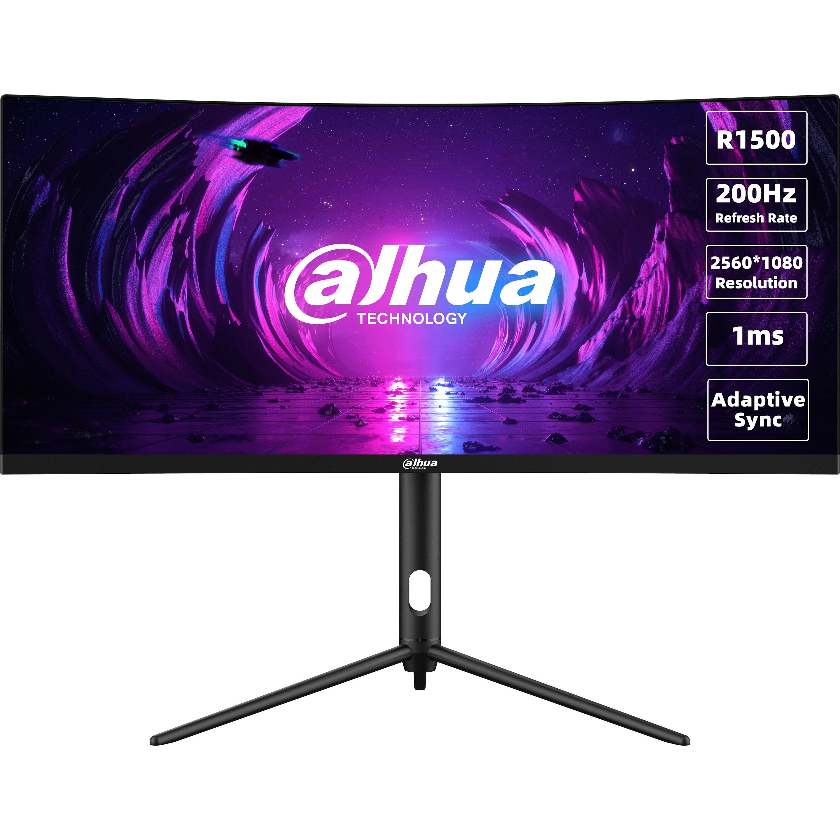 Dahua Rosso/Nero 30" Wfhd 21 9 Curvo 200Hz 1Ms (2560 X 1080 Pixel, 30"), Monitor,