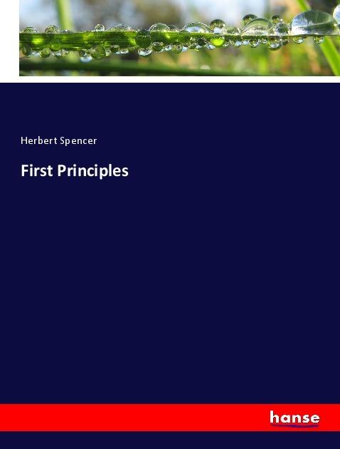 Image du produit First Principles (Allemand, Herbert Spencer, 2017)