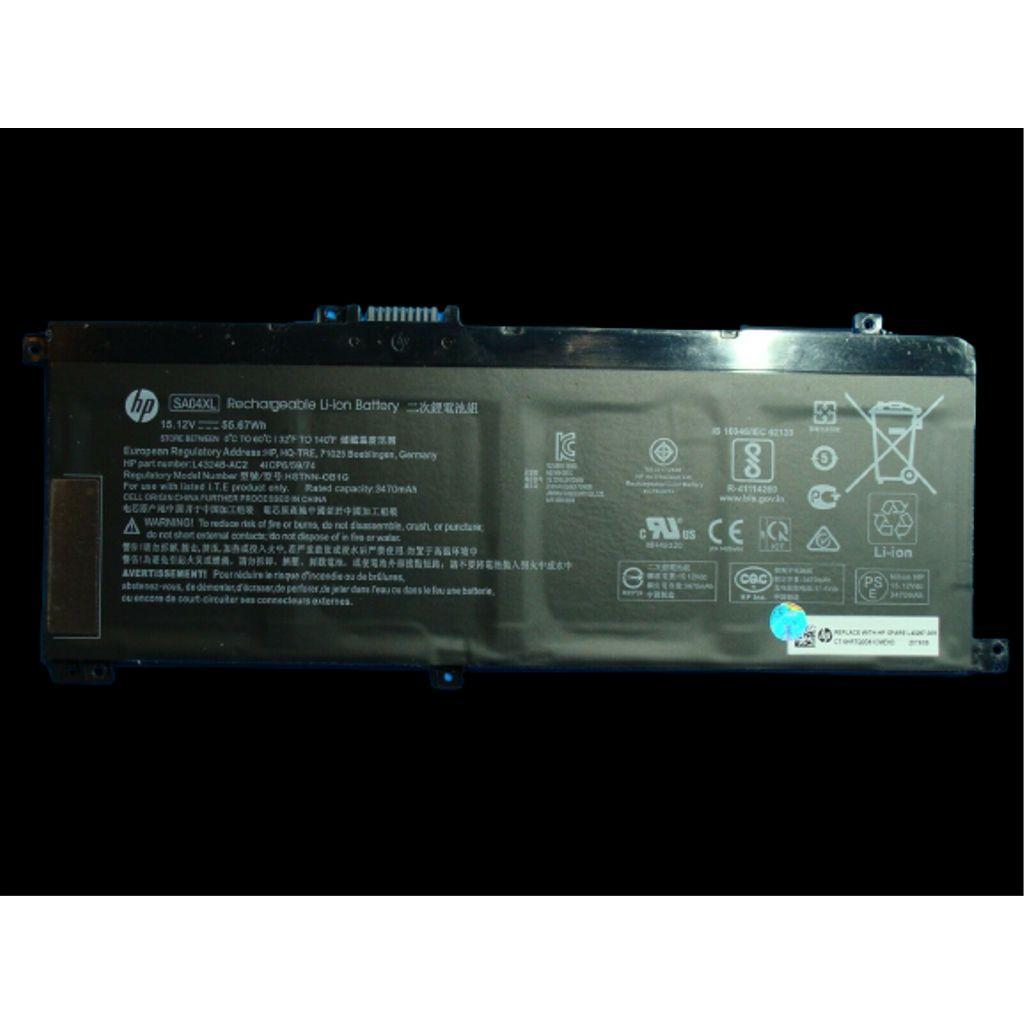 HP L43267-005 Laptop Battery, 55Wh, 3.6Ah, Li-ion -SA04XL, Notebook Akku