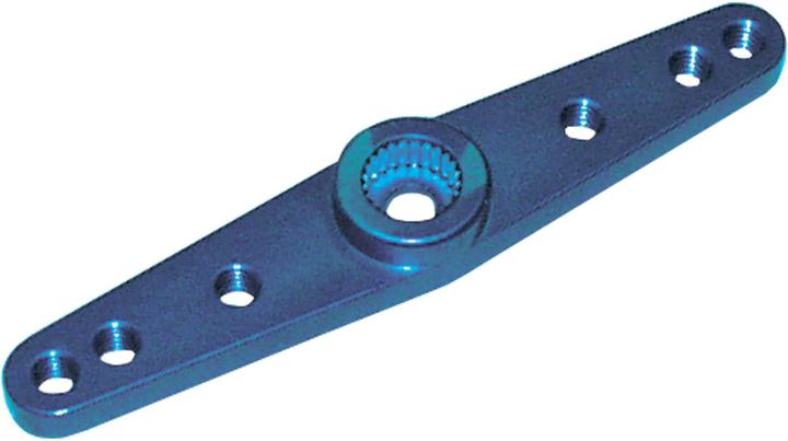 Produktbild Hitec Abtriebshebel Metall blau zweiarmig, 24Verz. 6mm HS5745MG ähnl