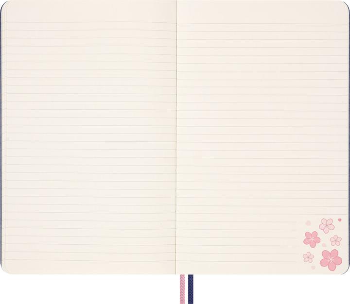 Produktbild Moleskine NB Sakura 2025 LG lin (13 x 21 cm, Liniert, Harter Einband)