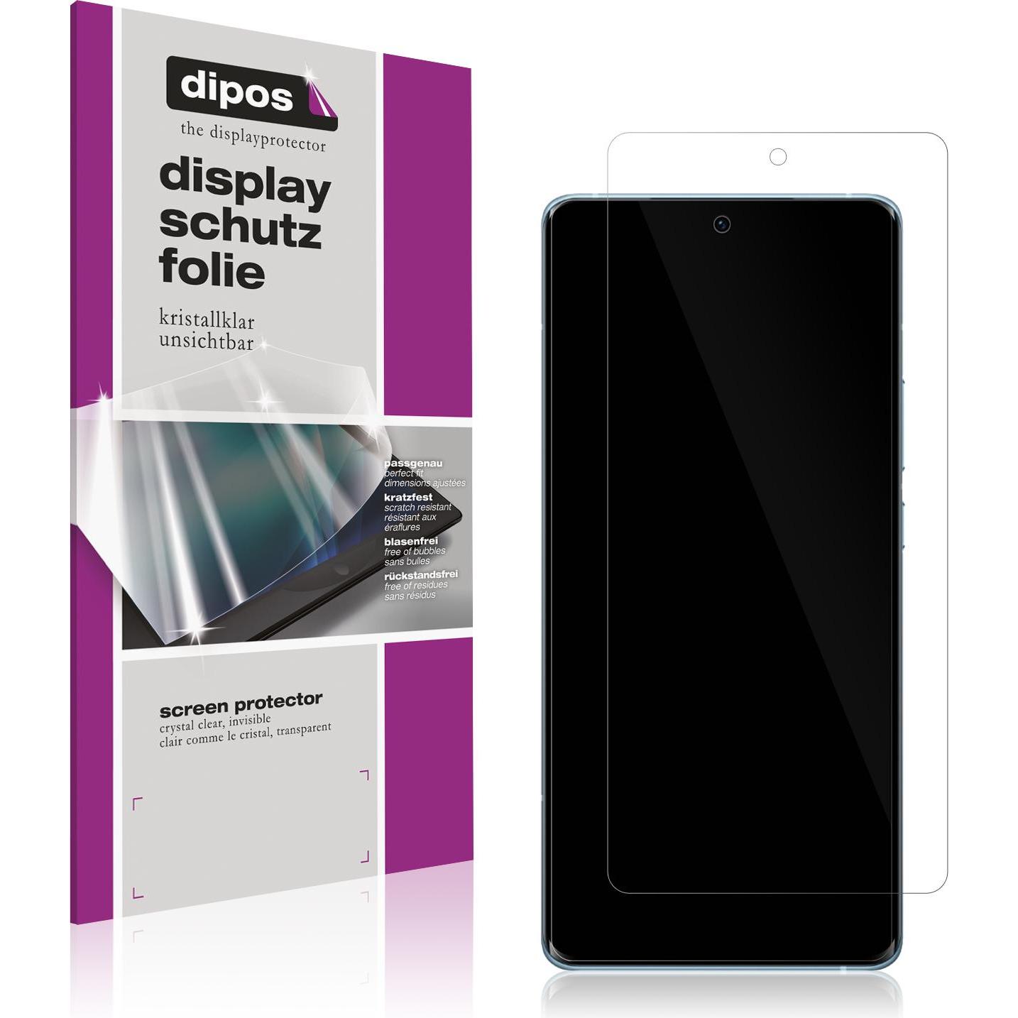 Dipos Displayschutzfolie Crystalclear (1 Stück, Vivo X60), Smartphone Schutzfolie, Transparent
