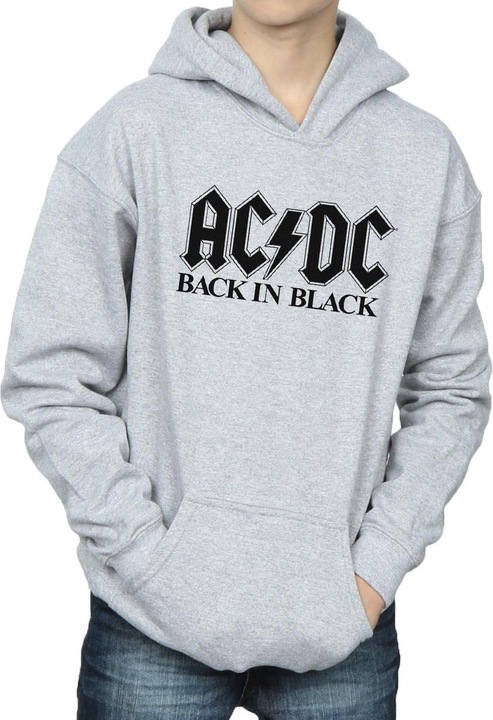 Immagine prodotto AC/DC Back in Black Logo Felpa con Cappuccio Ragazzi (128)