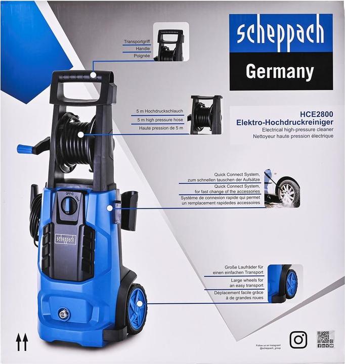 Image du produit Scheppach Scheppach-Hochdruckreiniger HCE2800 (Fonctionnement sur secteur)