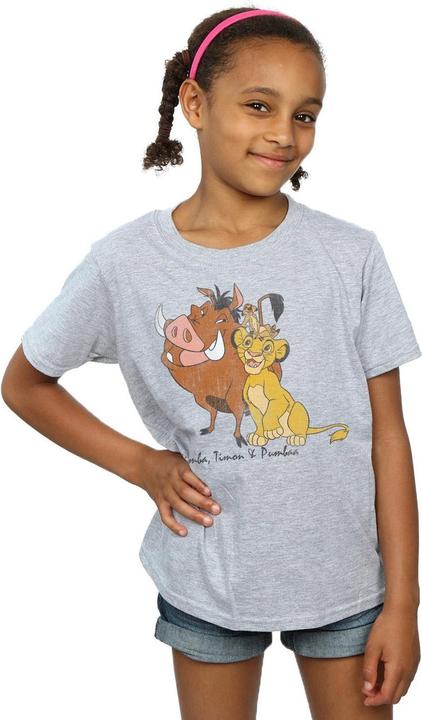 Produktbild Disney The Lion King Classic Simba Timon And Pumbaa TShirt Mädchen (116)