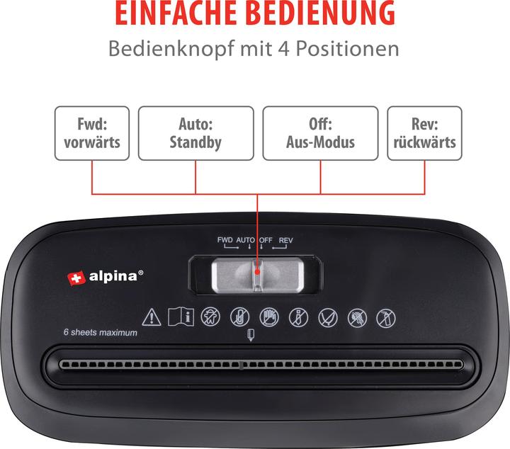 Productafbeelding alpina Papiervernietiger 230V 190W