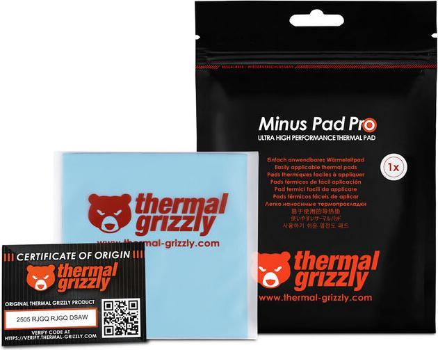 Image du produit Thermal Grizzly TG Minus Pad Pro - 100x100x1,0 mm (1 mm)