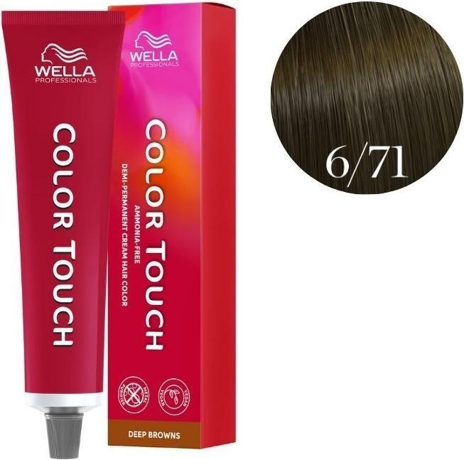 Actual product image Wella Colour Touch Deep Browns - 6/71 (6/71 dark blond brown-ash)