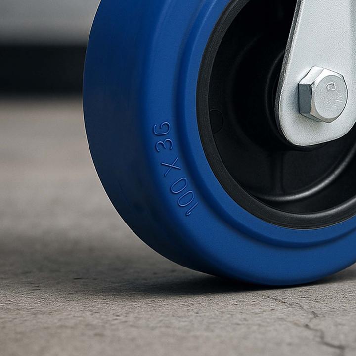 Produktbild Wiltec Lenkrollen Set 2x Transportrolle o. Bremse 100mm Möbelrolle 160kg