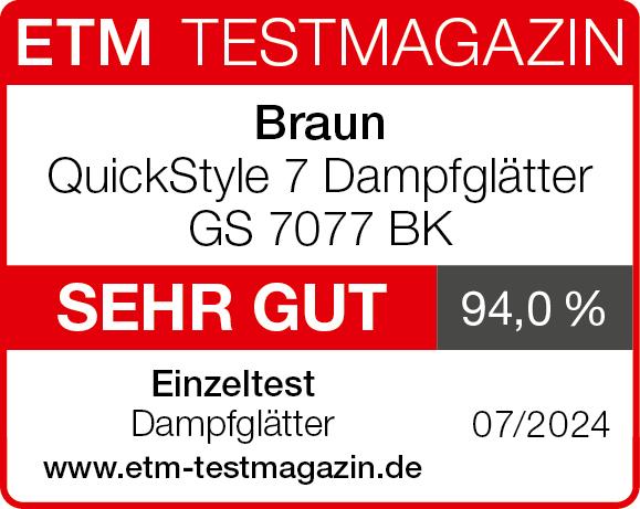 Nährwerte und Zutaten Braun QuickStyle 7 GS 7077 BK (1600 W, 35 g/min)