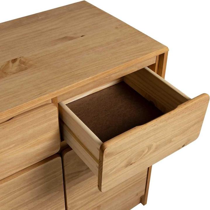 Image du produit vidaXL Sideboard SAUDA aspect chêne (114 x 43 x 75.50 cm)