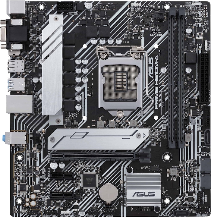 Actual product image ASUS PRIME H510M-A Motherboard (LGA 1200, Intel H510, mATX)