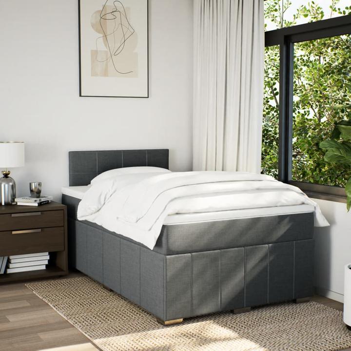 Produktbild VidaXL Bo x springbett mit Matratze 140 x 200 cm Stoff (140 x 200 cm, 140 x 200 cm)