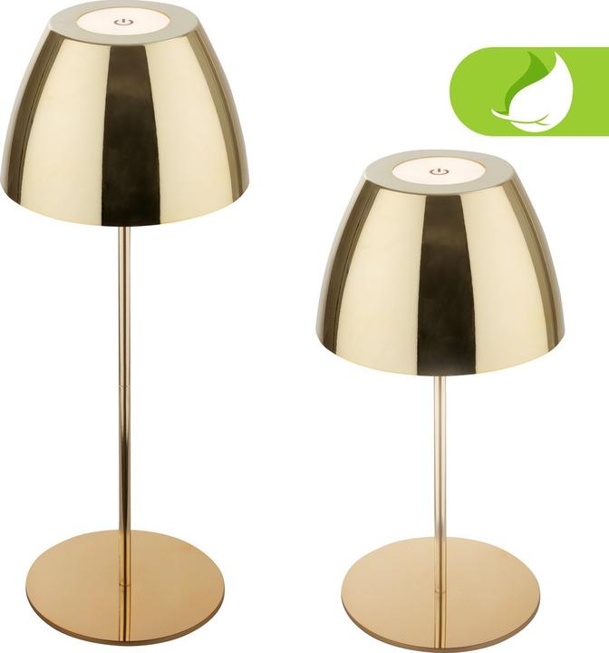 Image du produit Briloner Lampe de table LED rechargeable, IP44, 2,5W, or brillant (200 lm)