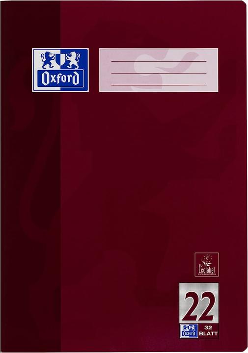 Produktbild Oxford Schulheft (A4, Kariert, Harter Einband)