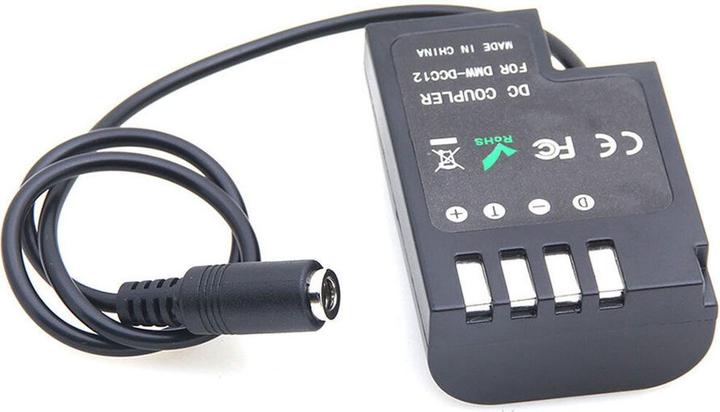 Actual product image Caruba Panasonic DMW DCC12 full decoding dummy battery (straight cable) (Camera battery)