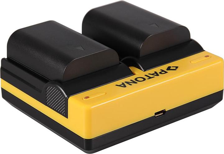 Immagine prodotto Patona Caricabatterie doppio per Samsung BP1900 NX1 NX-1 con cavo micro-USB