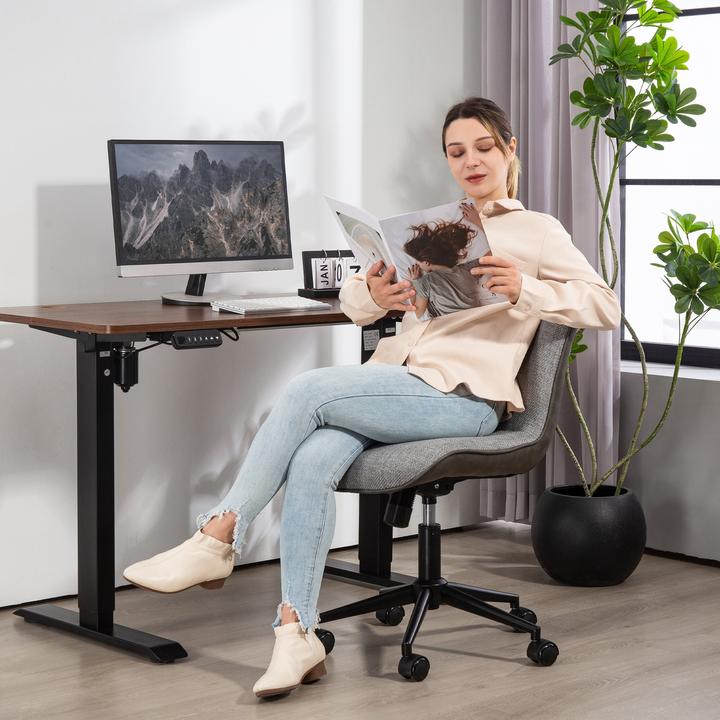 Produktbild Homcom Bürostuhl Polyester, Schaumstoff Dunkelgrau