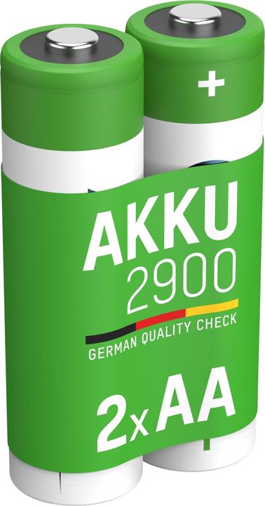 Ansmann NiMH Akku Mignon AA Typ 2900 (min. 2650 mAh) (2 Stk., AA, 2900 mAh)