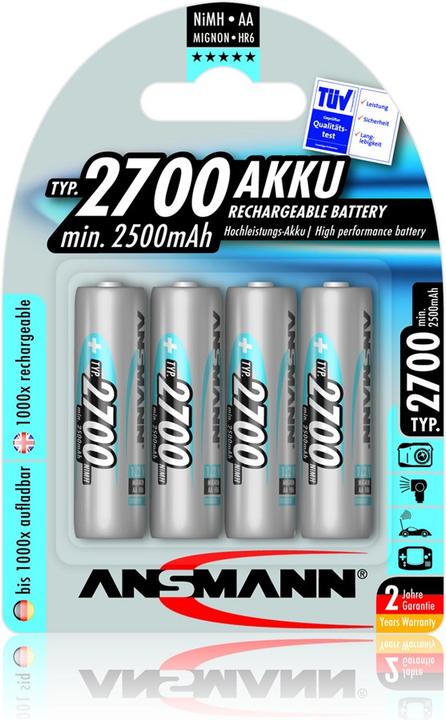 Immagine prodotto Ansmann Premium (4 pz., AA, 2700 mAh)