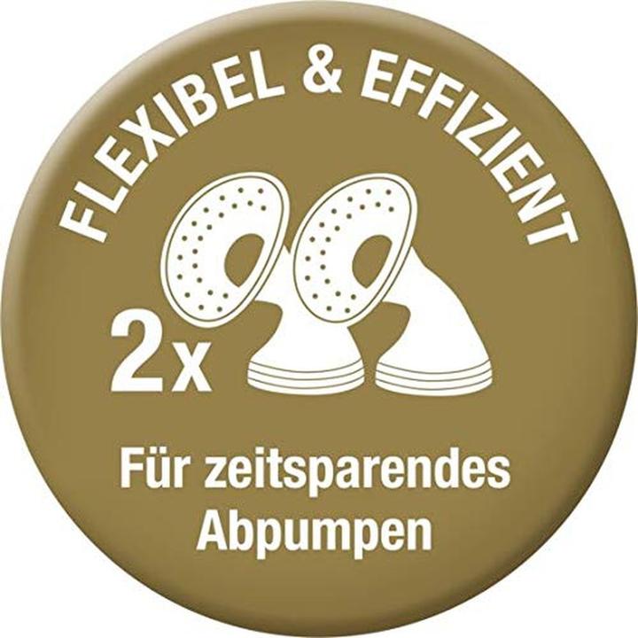 Produktbild NUK Nature Sense elektrische Doppelmilchpumpe mit Akku und LCD-Display