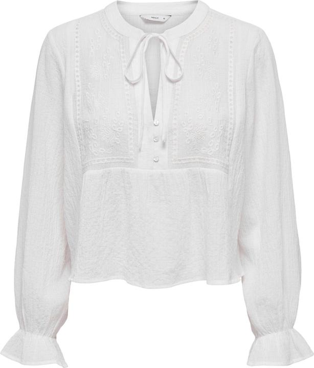 Only Onlvicky Life L/S Emb Top Wvn Noos