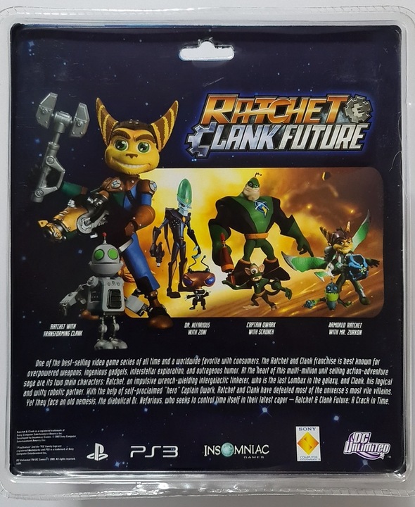 Produktbild DC Direct Ratchet & Clan Future Series 1 Actionfiguren Captain Qwark with Scrunch