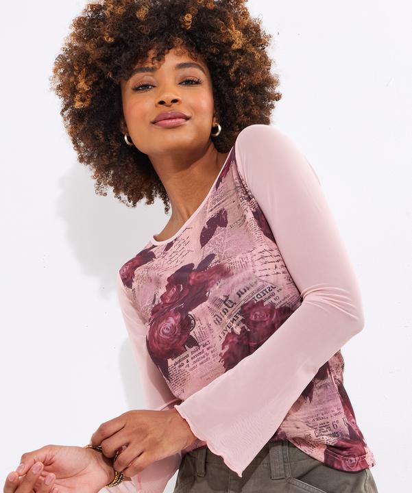 Produktbild Joe Browns Rose and Script Mesh Top (44)