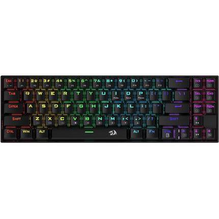 Redragon Deimos K599-KRS 2.4G + Wired Mechanical keyboard, US layout (DE), Tastatur, Schwarz